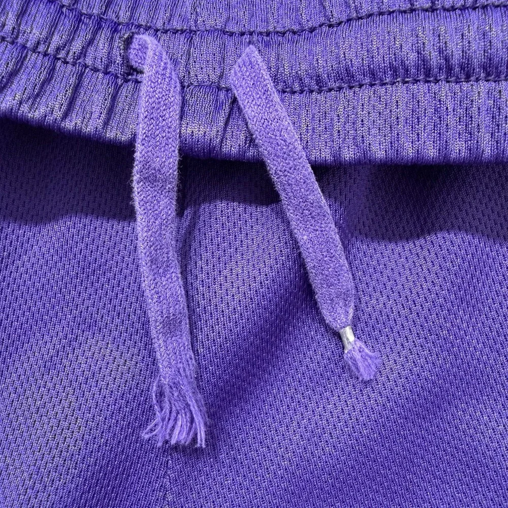 PUMA Men's Small Purple Mesh‎ Basketball Shorts Elastic Waist Logo